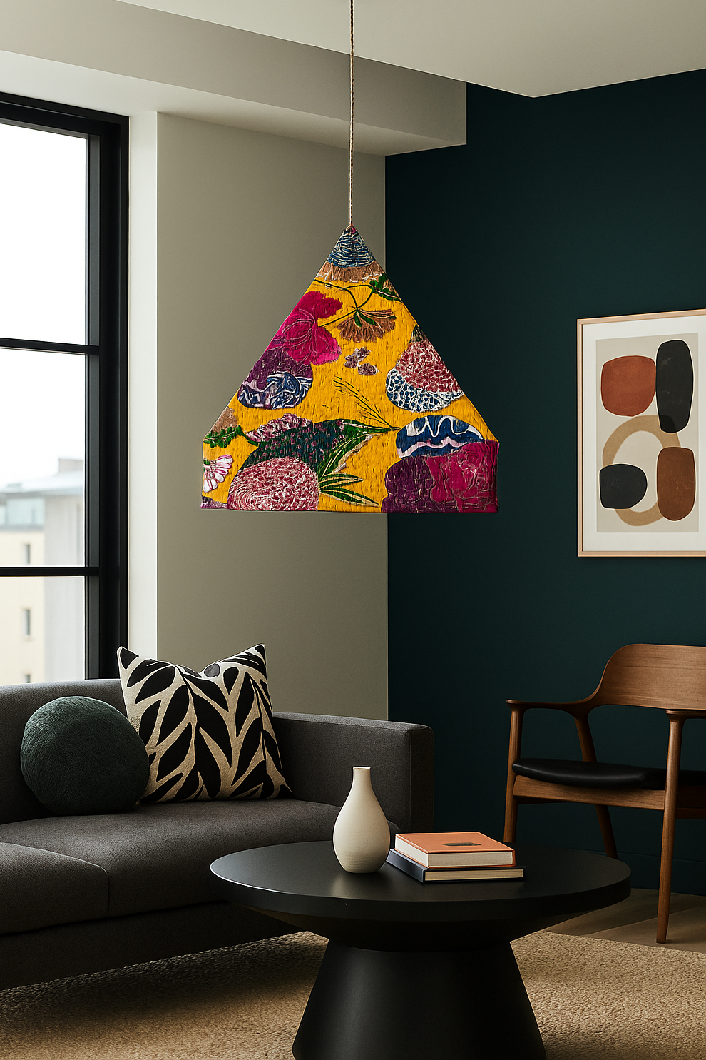 PYRAMID FESTIVAL LIGHTS - GOLD - Hanging Pendant Lights with Dimmer cord